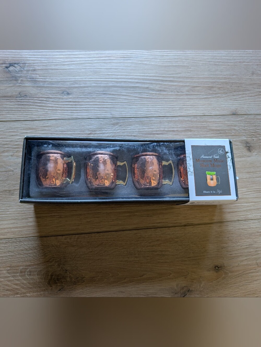 NIB Set of 4 Moscow Mule Shot Copper Mugs